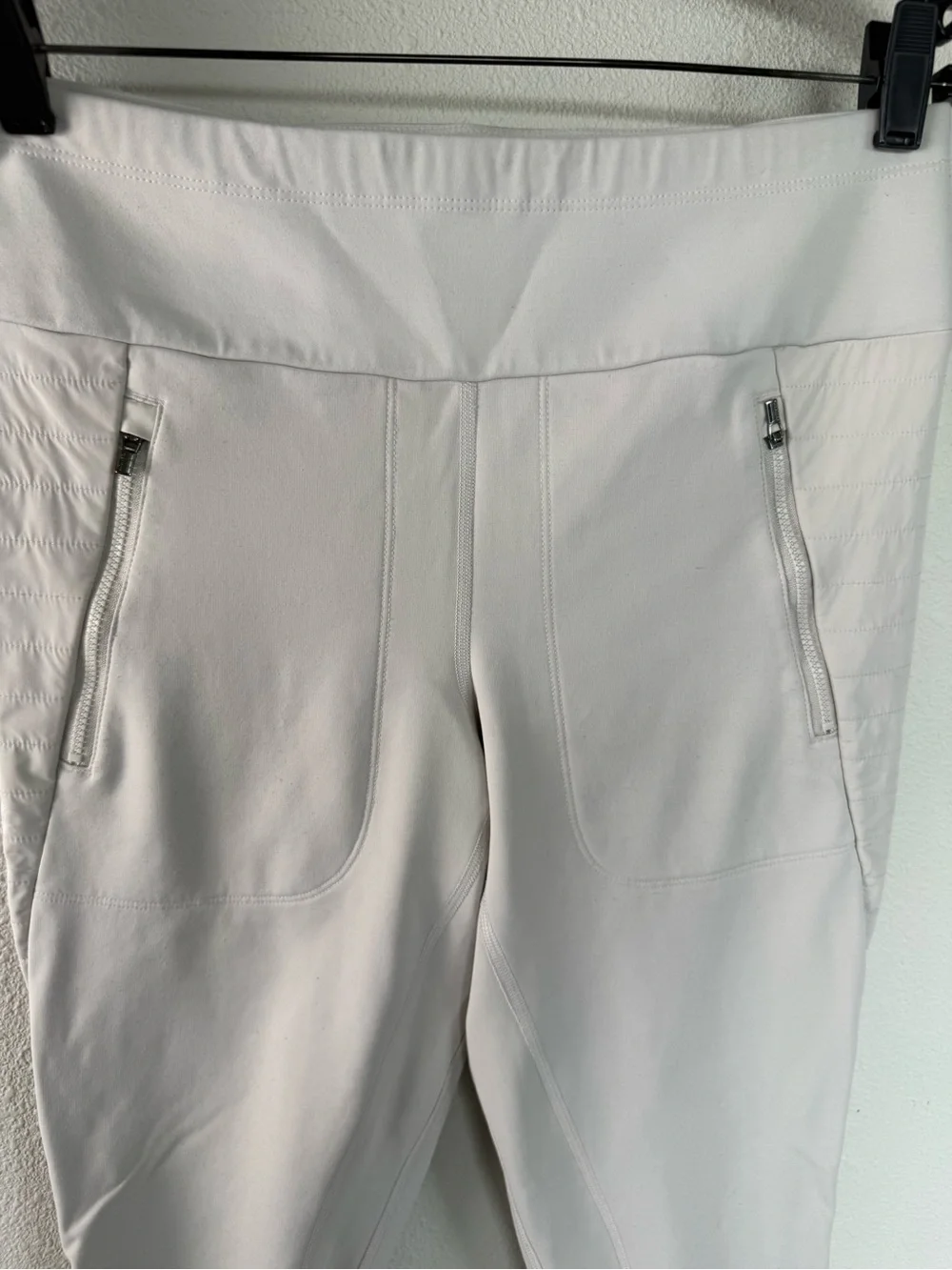 Athleta Peak Hybrid Fleece Tight Pant Birch Grey Winter Sport Ski Women’s Medium